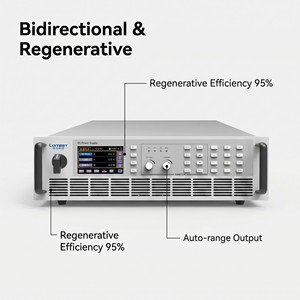 Système d'alimentation bidirectionnel programmable pour montage en rack 3U PBS 2080-170L (80V/170A/5kW) |   Testeur avancé de cycle de vie des batteries - Product Image 4