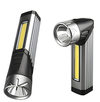 Lampe de travail industrielle LED COB rotative, étanche, rechargeable par USB, lampe torche magnétique pour la réparation automobile, atelier