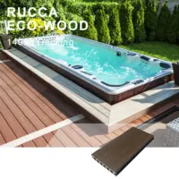 Nieuwe Aankomst Waterdichte Outdoor Composiet Hout Kunststof Houten 3D Decking Bords Zwembad Vloeren Panelen
