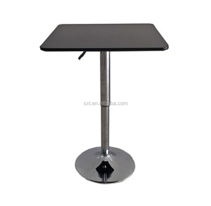 Barato negro <span class=keywords><strong>altura</strong></span> ajustable mesa <span class=keywords><strong>de</strong></span> <span class=keywords><strong>bar</strong></span> con negro superior <span class=keywords><strong>de</strong></span> madera - Product Image 2