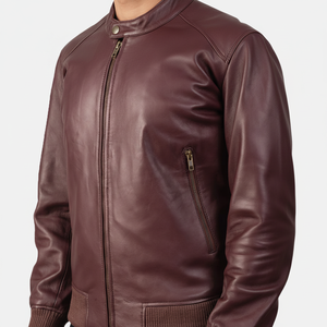Best Quality <b>Men's</b> Original Sheep Skin Leather <b>Jacket</b> Latest Vintage Design Genuine Leather <b>Jacket</b> OEM Biker Style - Product Image 1
