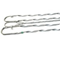 Raccord de liaison préformé en tige d'aluminium plate pour lignes électriques aériennes, connexion hélicoïdale formée