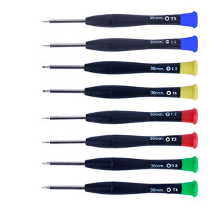 Jeu de tournevis Torx de précision, 8 pièces, 30 mm, outil multifonction magnétique isolé en métal pour la réparation de montres et de machines à coudre - Product Image 5