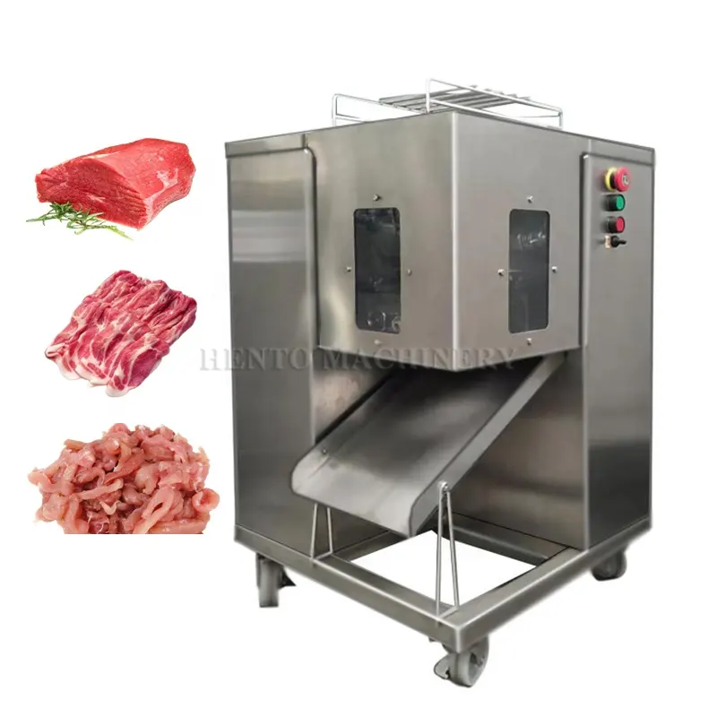 耐久性のある自動生肉スライス生肉ポーク肉/肉シュレッダー/市販の肉切断機
