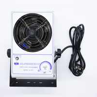 Ioniseur antistatique ESD de dessus de banc SL-001/ventilateur de couverture de zone de 30cm * 30cm souffleur d'air ionisant/mini souffleur d'air ionisant