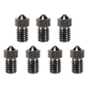 Boquilla para Impresora 3D Qipang, Acero Endurecido E3D, 0.2mm 0.4mm 1.0mm, Rosca M6, Cabezal de Impresión Resistente al Desgaste - Product Image 4
