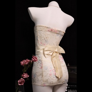 Ensemble kimono transparent brodé sans bretelles Manyu, lingerie sexy, uniforme moulant 9332 - Product Image 5
