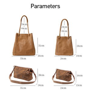 กระเป๋าหนังแท้คุณภาพสูงสไตล์วินเทจสำหรับผู้หญิง  แบบสะพายข้าง  แบบถือ  กันน้ำ  ใช้งานได้หลากหลาย  เหมาะสำหรับใช้ในชีวิตประจำ<span class=keywords><strong>วัน</strong></span> - Product Image 2