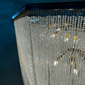 Lumière luxe ensemble complet lampe en cristal pour Villa salon <span class=keywords><strong>salle</strong></span> à <span class=keywords><strong>manger</strong></span> chambre étude éclairage lustres pendentifs - Product Image 4