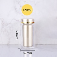 Emballage de bouteille de capsule de pilule médicale en plastique 180ml PS coloré de luxe en gros avec joint et bouchon de sécurité pour enfants