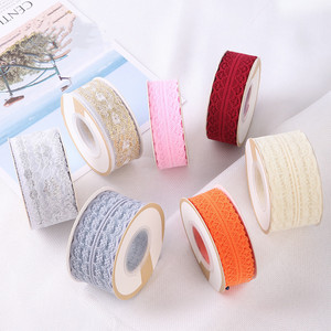 Cinta de encaje de doble cara CSFY, cinta personalizada de 18 yardas, adorno de encaje al por mayor para envolver Flores y cajas - Product Image 2