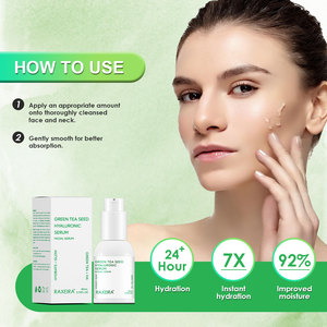 カスタマイズされた緑茶シードセラムポアミニマイザーヒアルロン酸フェイシャルポア収縮抗にきびブライトニング美白フェイスセラム - Product Image 5