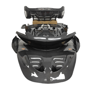 Kit de Carrocería Completo de Fibra de Carbono para <span class=keywords><strong>McLaren</strong></span> 540C 570S, Actualización Retrofit <span class=keywords><strong>600LT</strong></span>, Nuevos Parachoques Delanteros y Traseros, Faldones Laterales, Tubos de Escape y Capó - Product Image 1