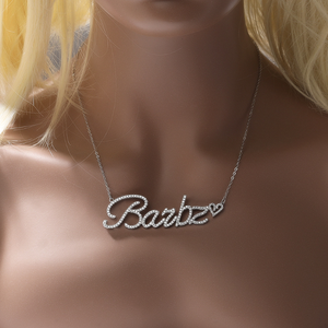 Collar con Letras Iniciales Personalizadas, Colgante con Nombre de Corazón Nuevo en Mayúsculas y Minúsculas, Cadenas Inglesas para Mujeres y Hombres, Joyería - Product Image 5