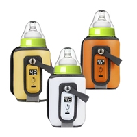 Calentador de Biberones Individual Ligero, PP, Impresión, Libre de BPA, T9, Calentador de Leche para Bebés, Portátil, Recargable por USB, para Alimentaciones al Aire Libre