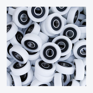 Plastik kasnak 8x32x16mm mühendislik plastik çelik rulman bilya rulman kılavuz kasnak rulo tekerlek yük kapı pencere için 191KG - Product Image 1