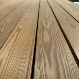 工場直販サーモウッド壁クラッド木製パインウォールパネル屋外壁パネル装飾 - Product Image 1