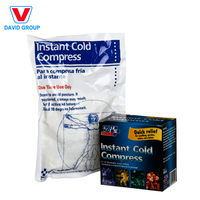 Compresse froide instantanée jetable, poche de glace d'urgence à usage unique pour les blessures sportives, les gonflements et les entorses. Logo personnalisé disponible.
