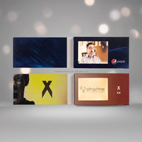 Carte de visite vidéo économique de 2,4 pouces avec mini écran LCD, incluant un coffret cadeau gratuit