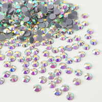 Piedras de Estrás Redondas de Alta Calidad Ecológicas ZK con 12 Facetas |   Piedras de Vidrio Planas para Zapatos, Prendas, Bolsos y Arte de Uñas