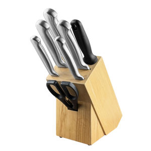 8-Piece High Hardness Stainless Steel Full Integrated Steel Handle Kitchen <b>Knife</b> <b>Set</b> with Wooden Block - Product Image 1