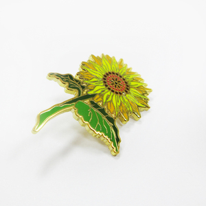 Pin de esmalte suave diseño personalizado metal esmalte duro Rosa flor solapa Pin venta al por mayor alfileres de solapa personalizados - Product Image 2