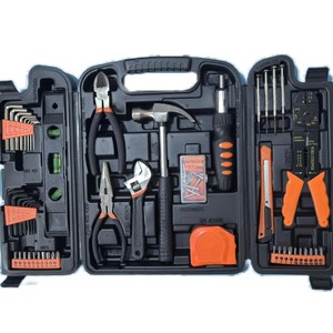 Kit d'outils ménagers spécialisé 130 pièces JG-130PCS avec marteau, pinces, tournevis et ruban à mesurer pour la maison et les cadeaux - Product Image 3