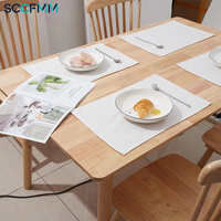 Nouveau Set de Table Rectangulaire Vierge pour Sublimation SCCFMM – Matériau Lin Polyester pour Impression Photo DIY – Idéal Cadeau Personnalisé