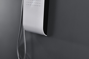 Paneles de <span class=keywords><strong>ducha</strong></span> blancos y negros, cascada de aluminio, chorros de Spa, <span class=keywords><strong>torre</strong></span> de <span class=keywords><strong>ducha</strong></span> de pared de baño multifunción A217 - Product Image 5