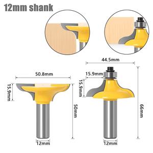2pcs 12mm 1/2 "Shank Entry Door for Long Tenons Router Bit Set Woodworking Cutter Bits Tenon Cutter for Woodworking Tool - Product Image 3