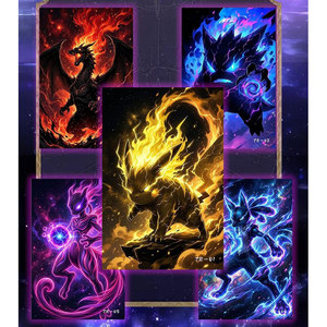 MS <span class=keywords><strong>Firefox</strong></span> Creative's Dark Series Pokemoned Troisième Édition Planche d'art Shikishi en Acrylique Fan Art Carte TCG Charizard Gengar Booster - Product Image 3