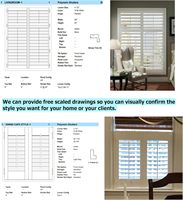 Volets Persiennes en Bois et PVC Personnalisables pour la Maison et l'Hôtel, Contrôle de la Lumière, Livraison à Domicile Disponible, Prix Usine