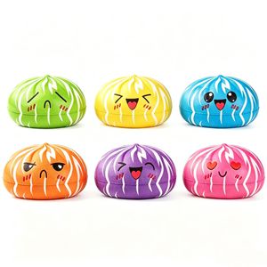 Caja Sorpresa de Squishy Misterioso Arcoíris, Juguete Antiestrés de Espuma de PU de Levantamiento Lento con Forma de Dumpling al Vapor, Juguete Sensorial de Alimentos para Apretar - Product Image 2