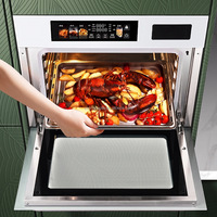 Four à grande capacité de 60000 ml avec ventilateur de convection et fonction vapeur, four combiné vapeur intégré haute puissance de 2100 W