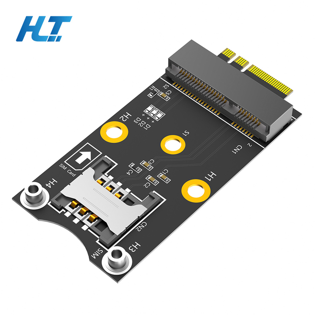 PCIe M2 NGFF Key A+E Adapter Raiser Full-size SIM Card Slot WiFi/WWAN/LTE Module Wireless Network Card No Power Required Stock