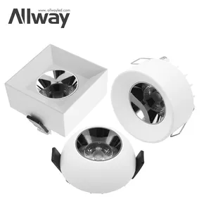 Allway SKD 조명 주택 미니멀리스트 사용자 정의 밝기 조절이 가능한 실내 주거 호텔 7w 12w Led 스포트라이트 피팅