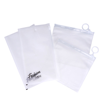 Sacs en PVC à fermeture éclair pour boucles d'oreilles, pochettes de luxe pour bijoux avec impression offset pour accessoires de mode