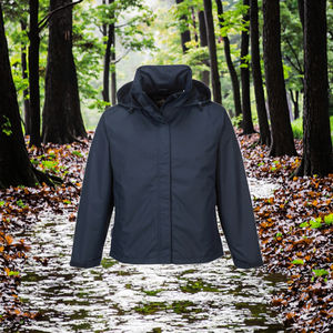 Chaqueta Softshell impermeable de poliéster 100% para hombre, abrigo personalizable para exteriores, cremallera larga, transpirable, resistente al agua, con revestimiento - Product Image 3