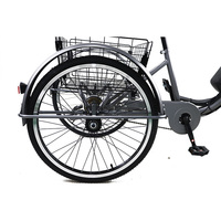 Bicyclette électrique 36V à batterie au lithium, frein à disque avec cadre en acier à haute teneur en carbone, moteur de moyeu avant, support arrière, 24 pouces