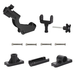 WEIHE – support de canne à pêche rotatif réglable en plastique, 3 supports de montage pour bateau, canoë, Kit de montage pour rames, support de canne latérale pour Kayak - Product Image 2