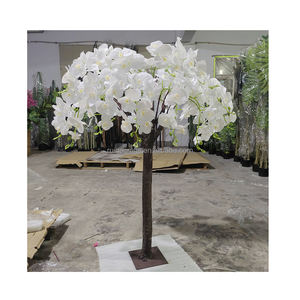 عناصر تأجير الحدث رخيصة الثمن شجرة الكرز البلاستيكية 1 متر الأبيض شجرة زينة الأشجار لتزيين الطاولة - Product Image 4