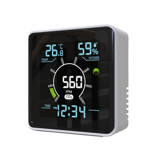 휴대용 CO2 모니터 LCD 디스플레이 실내 공기질 측정기 모델 YT6920 PM2.5 TVOC <span class=keywords><strong>NO2</strong></span> 습도 감지 IP65 온도 범위 - Product Image 2