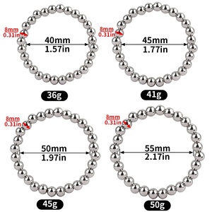 Anillo de Acero Inoxidable para Retrasar la Eyaculación, Anillos para el Pene, Dispositivo de Sujeción Escrotal Masculino, Cuentas, Juguetes Sexuales BDSM para Hombres - Product Image 6