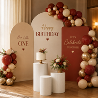 Juego de 5 Pedestales Cilíndricos Blancos Acanalados para Exhibición de Pasteles de Boda, Soporte para Postres, Soporte para Flores, Decoración para Fiestas y Eventos
