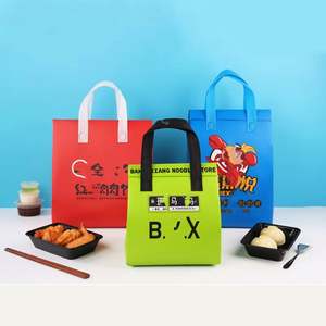 Sac isotherme jetable personnalisé avec logo, isolation thermique, OEM, en matériau PP non tissé, étanche, pour repas à emporter - Product Image 3