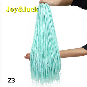Estensioni dei capelli trecce intrecciate all'uncinetto <span class=keywords><strong>colorate</strong></span> 3S all'ingrosso 24 "22 radici torsione scatola della passione trecce parrucche sintetiche <span class=keywords><strong>colorate</strong></span> <span class=keywords><strong>rosa</strong></span> - Product Image 2