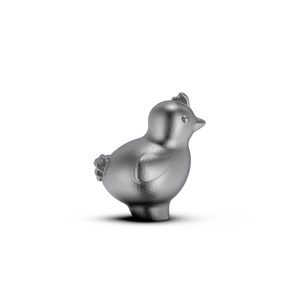 set di pentole pre stagionate manopola animali resistente al calore Design indipendente Brevetti stampi esistenti Chick Family - Chick Knob