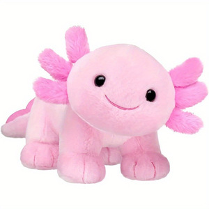 Nuevos <span class=keywords><strong>dibujos</strong></span> animados <span class=keywords><strong>de</strong></span> fábrica, salamandra rosa, dinosaurio hexagonal, pez y Axolotl, muñecos <span class=keywords><strong>de</strong></span> peluche, felpa colorida transfronteriza - Product Image 5