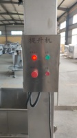 Industriële Verticale Lift Roestvrijstalen Elektrische Draagtas Hijst 200l Vlees Trolley Hefmachine Vlees Vulkar