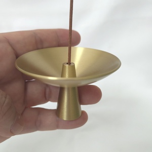 铜青铜黄铜简约香炉，可燃烧香棒，适合家居装饰 - Product Image 4